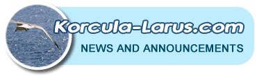 Korcula-larus news and announcements